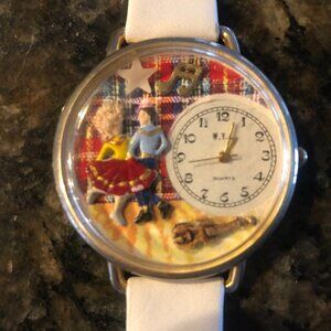 W.Y.L. Square Dancer Watch New Battery Runs Fine